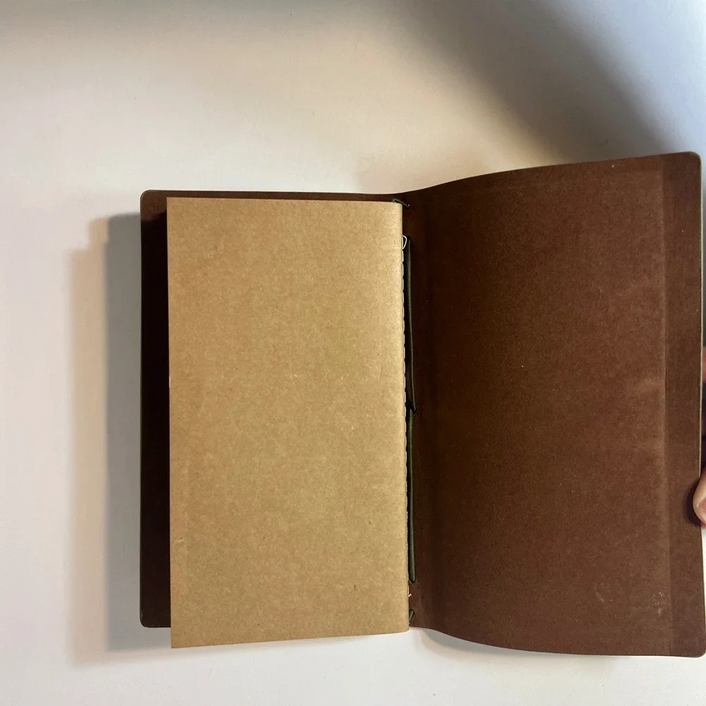 Classic Olive Green Softcover Travel Notebook with Elastic Closure